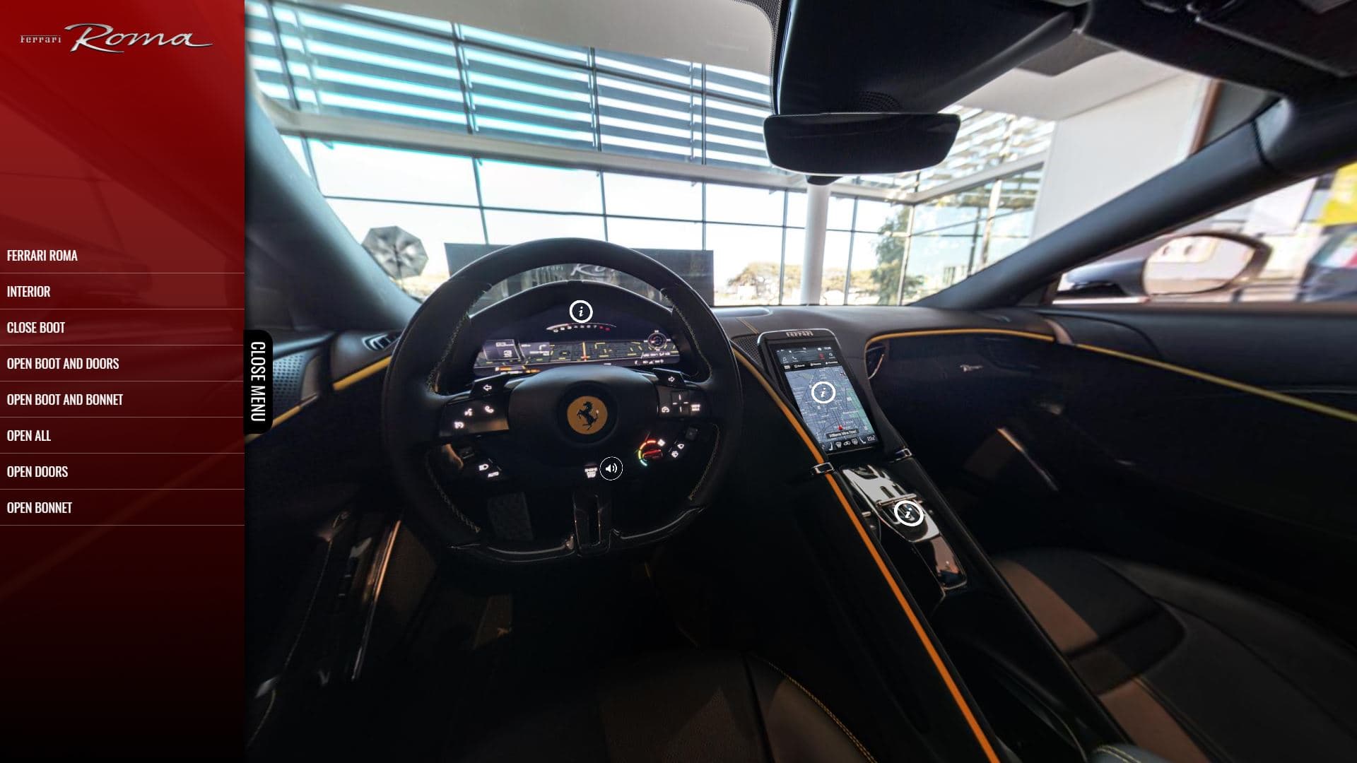 Ferrari Roma Interior Details