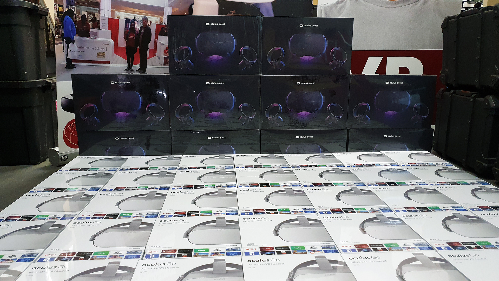 Oculus Go virtual reality headsets