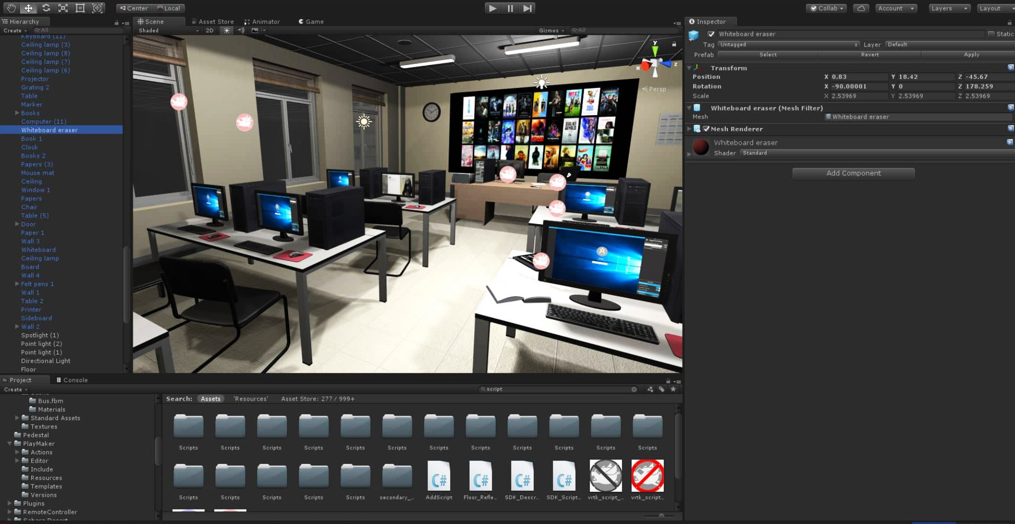 Virtual Reality School Classroom